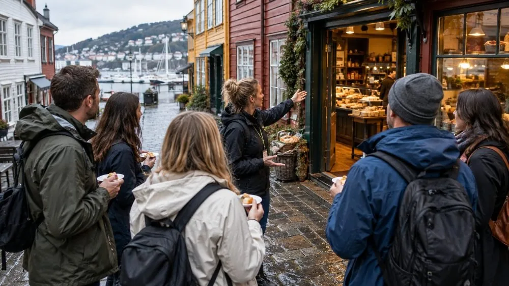 Bergen: A Taste of Bergen Food Tour with Fl&oslash;ibanen Funicular